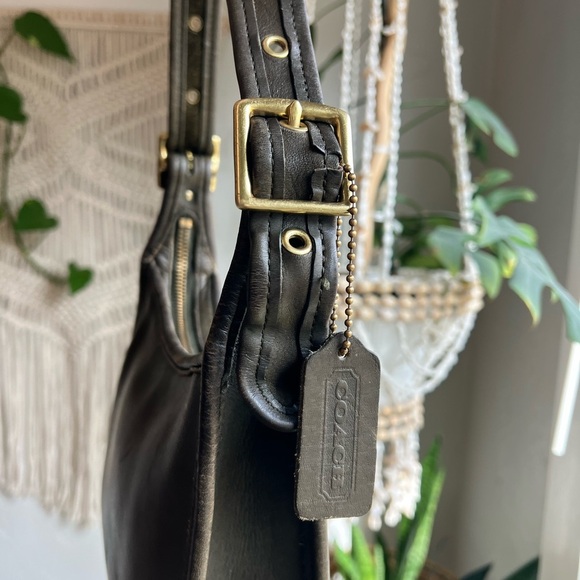 Vintage Coach Legacy Small Zip Crossbody Shoulder Bag 9997 Rare Sage Green Loden - Picture 5 of 15